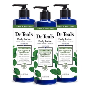 image:imageDr Teals 24 Hour Moisture Body Lotion Lavender Essential Oil 18 fl oz Pack of 3Eucalyptus  Spearmint