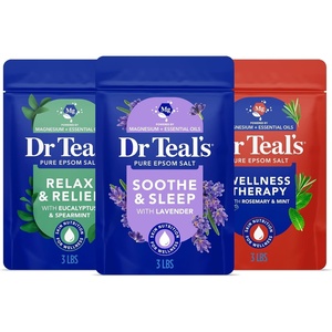 image:imageDr Teals Epsom Salt Magnesium Soak Lavender Eucalyptus amp Wellness Trio 3 lbs Pack of 3Lavender  Eucalyptus  and Rosemary