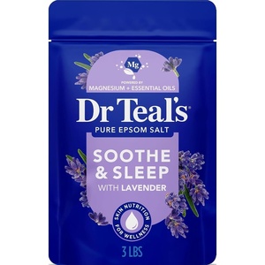 image:imageDr Teals Epsom Salt Magnesium Soak Lavender Eucalyptus amp Wellness Trio 3 lbs Pack of 3Lavender
