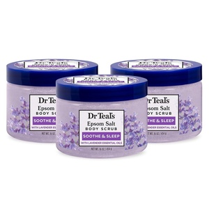image:imageDr Teals Pure Epsom Salt Body Scrub Soothe amp Sleep with Lavender Essential Oils 16 oz Pack of 3Lavender