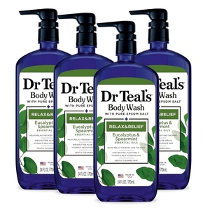 image:imageDr Teals Body Wash with Pure Epsom Salt Relax amp Relief with Eucalyptus amp Spearmint 24 fl oz Pack of 4Eucalyptus  Spearmint