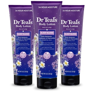 image:imageDr Teals Sleep Body Lotion 24Hour Moisture with Melatonin Lavender amp Chamomile Essential Oils 8 fl oz Pack of 38 Ounce Pack of 3