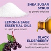 image:imageDr Teals Shea Sugar Body Scrub Black Elderberry with Essential Oils 19 oz Pack of 3Black Elderberry with Essential Oils