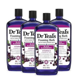 image:imageDr Teals Epsom Salt Magnesium Soak Black Elderberry 3 lbs34 Fl Oz Pack of 4