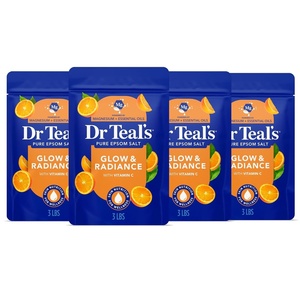 image:imageDr Teals Epsom Salt Magnesium Soak Glow amp Radiance with Vitamin C amp Citrus Essential Oils 3 lbs Pack of 4Vitamin C