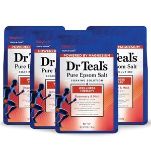 image:imageDr Teals Pure Epsom Salt Soak Wellness Therapy with Rosemary amp Mint 3 lbs Pack of 4Soak