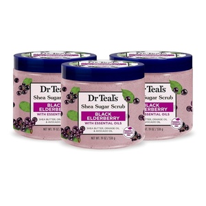 image:imageDr Teals Shea Sugar Body Scrub Black Elderberry with Essential Oils 19 oz Pack of 3Black Elderberry with Essential Oils