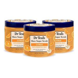 image:imageDr Teals Shea Sugar Body Scrub Black Elderberry with Essential Oils 19 oz Pack of 3Citrus with Essential Oils  Vitamin C