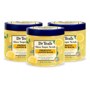 image:imageDr Teals Shea Sugar Body Scrub Black Elderberry with Essential Oils 19 oz Pack of 3Lemon Balm with Prebiotics