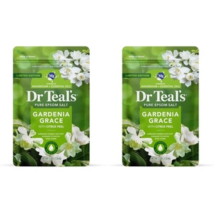image:imageDr Teals Epsom Salt Magnesium Soak Gardenia Grace 3 lbs48 Ounce Pack of 2