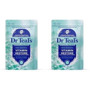 image:imageDr Teals Skin Renewal Vitamin Restore Blended Salt Soak 225 lb36 Ounce Pack of 2