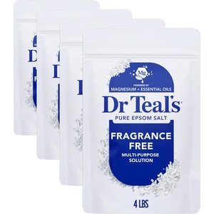 image:imageDr Teals Epsom Salt Magnesium Soak Fragrance Free 4 lbs64 Ounce Pack of 4
